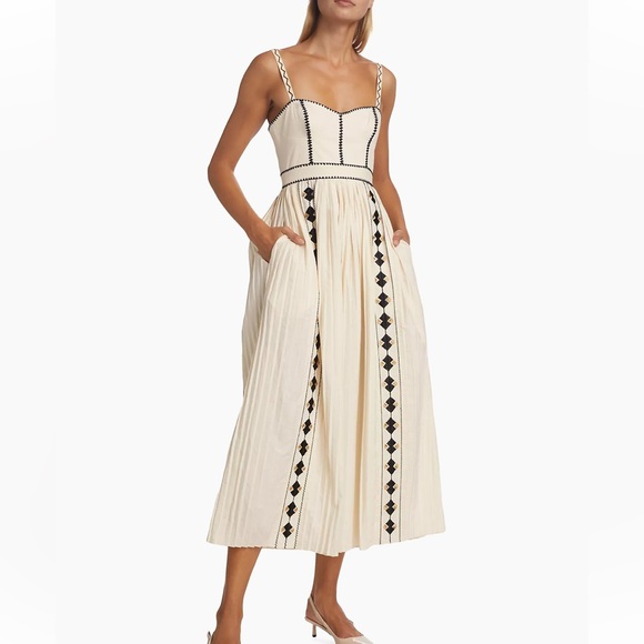 Ulla Johnson Dresses & Skirts - NWT Ulla Johnson Elin Cotton Embroidered Maxi Dress Size 6